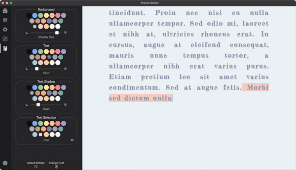 Prime Draft using the Dark Theme on Mac